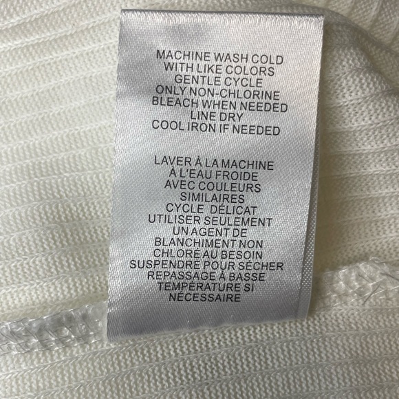 Como Blu White Knitted Sweatshirt with Gold detail - Small/Petite - Picture 6 of 9